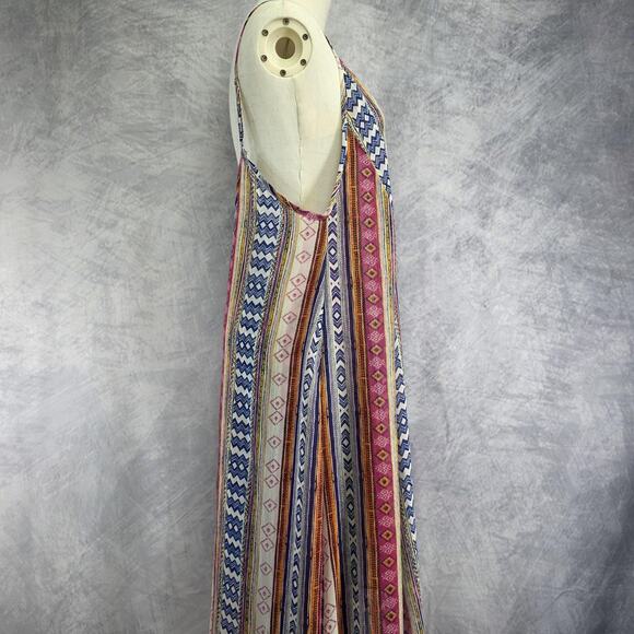 Misa Los Angeles Dress Womens Medium Multicolor Boho Maxi Spaghetti Strap - Picture 10 of 16